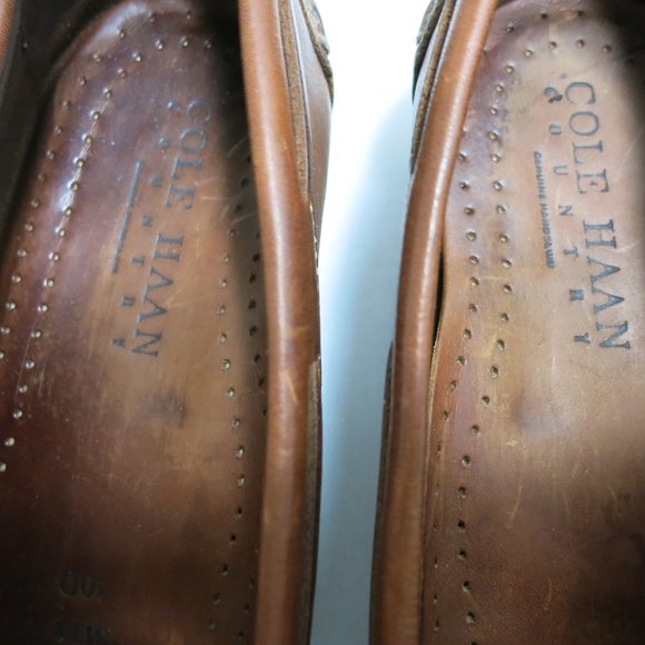 Cole Haan Oil Tanned Leather Tassel Moccasin Loafers Men's Footwear Shoes sz 10 - Picture 7 of 7